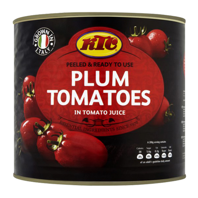 Ktc Peeled Plum Tomatoes Tin