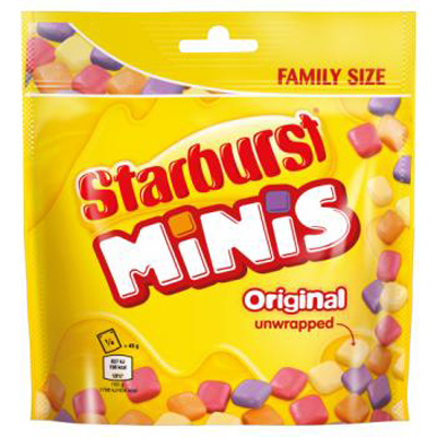 Starburst Minis Original Sweets Family Size Pouch Bag