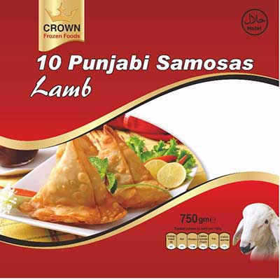 Crown Foods 10 Punjabi Lamb Samosa