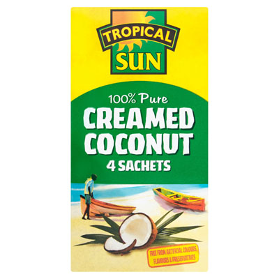 Tropical Sun 100% Pure Creamed Coconut