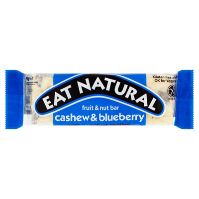 Eat Natural Fruit & Nut Bar Cashew & Blueberry With A Yoghurt Coating