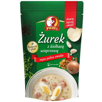 Profi Zurek soup with pork sausage