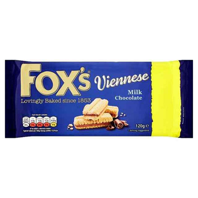 Foxs Viennese Milk Chocolate Biscuits