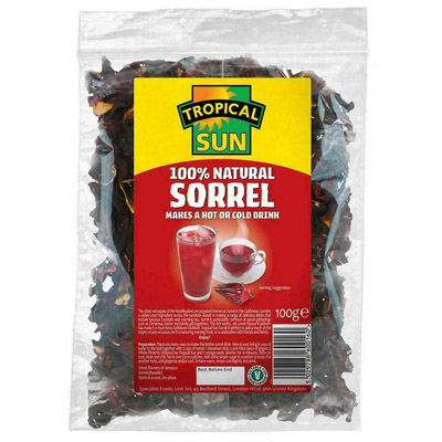 Tropical Sun Dried Sorrel, Hibiscus, Zobo Leaves