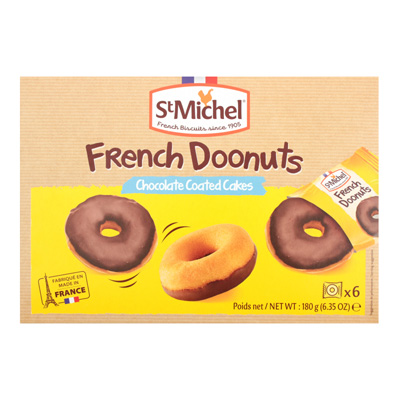 St Michel French Chocolate Dipped Donut