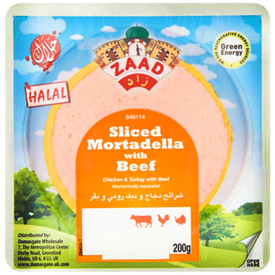 Zaad Sliced Mortadella with Beef