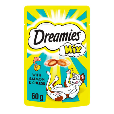 Dreamies Mix Salmon And Cheese Adult Cat Treat