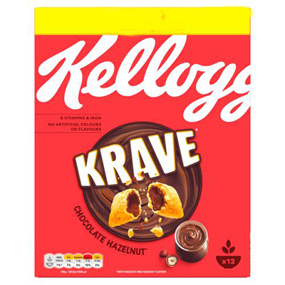 Kelloggs Krave Chocolate Hazelnut