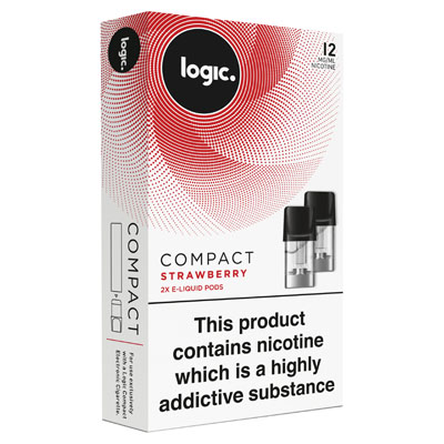 Logic Compact 2 Eliquid Pods Strawberry 12mg