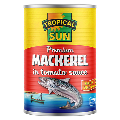 Tropical sun mackerel in tomato sauce