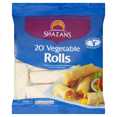 Shazans 20 Vegetable Rolls