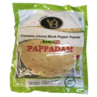 Vb Cumin Black Pepper Papads