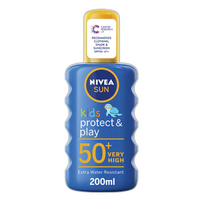 Nivea Sun Kids Suncream Spray Spf 50+ Coloured