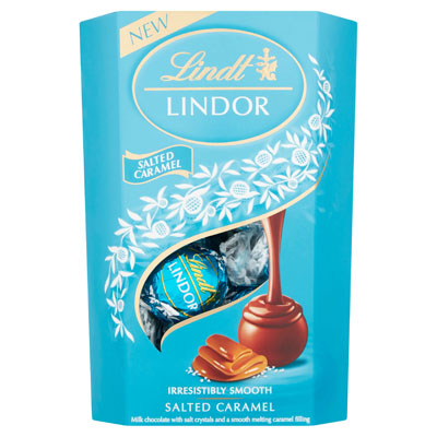 Lindt Lindor Salted Caramel Chocolate Truffles Box